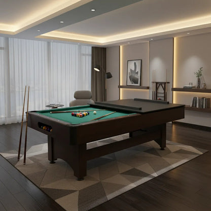 Mesa De Pool Con Tapa Calidad Premium Paño Verde