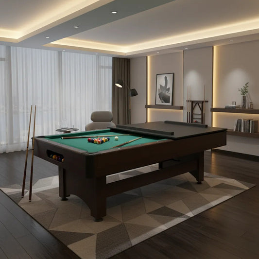 Mesa De Pool Con Tapa Calidad Premium Paño Verde
