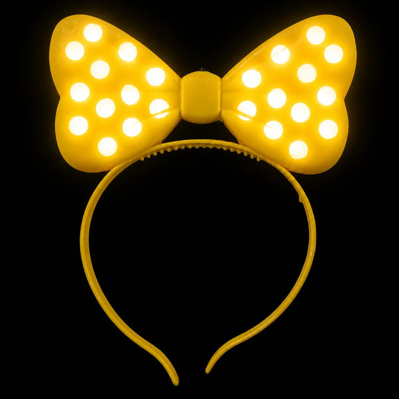 Vincha Minnie Lunares con Luz