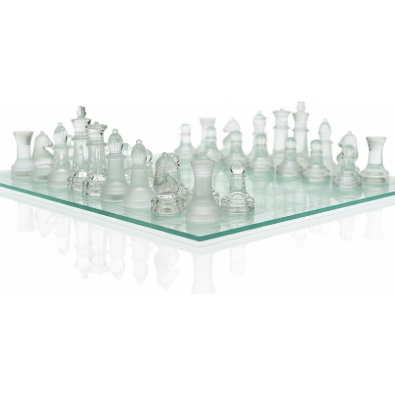 Ajedrez De Vidrio Premium 30 X 30