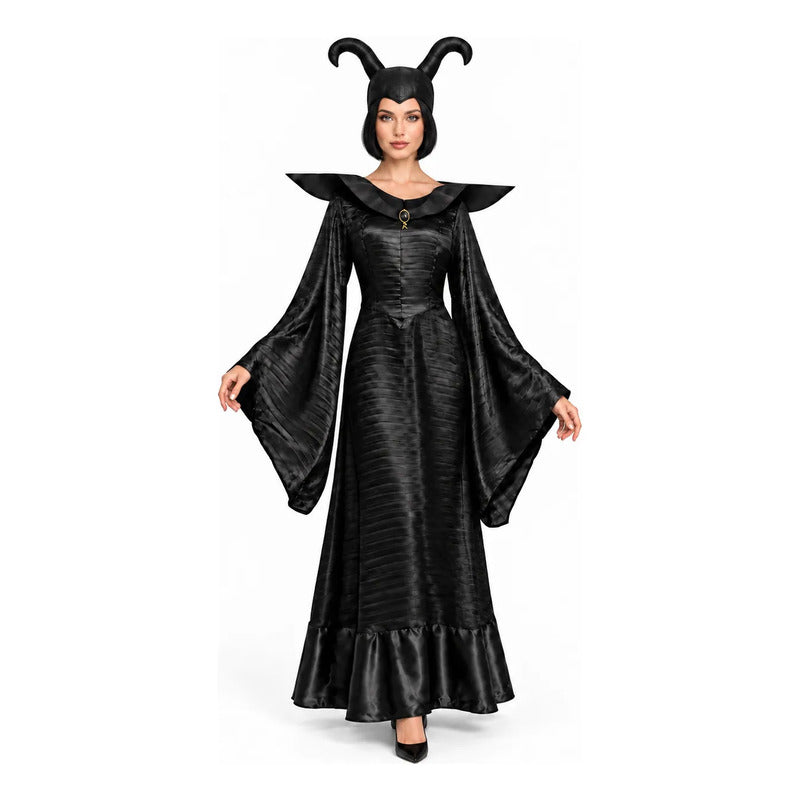 Disfraz Maléfica Vestido y Cuernos Adulto