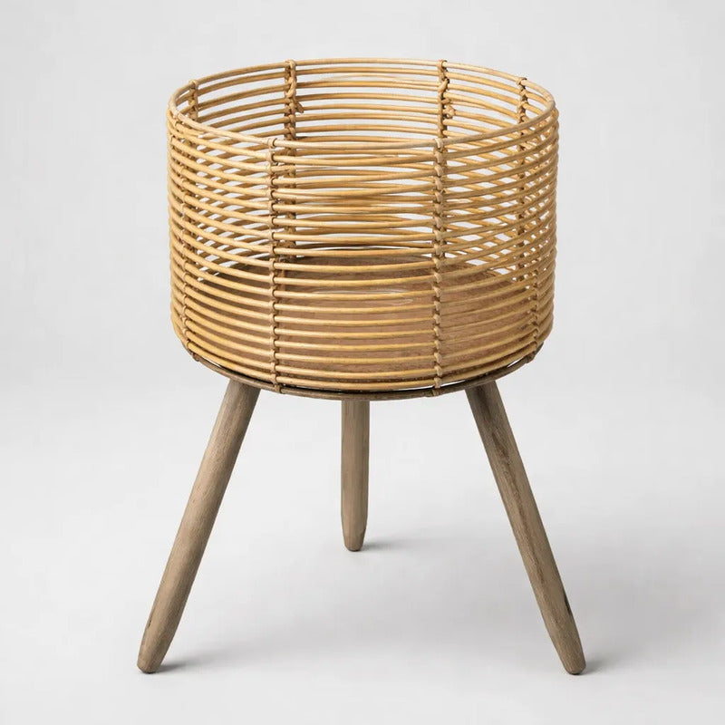 Porta Maceta Artesanal Con Patas 56 cm