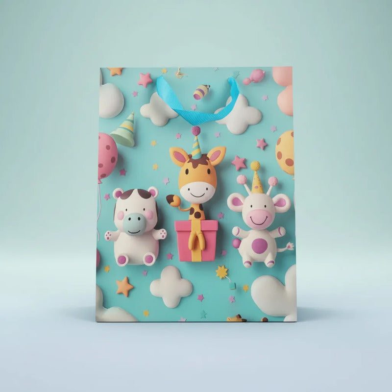 Bolsa De Regalo Grande Diseño 3D