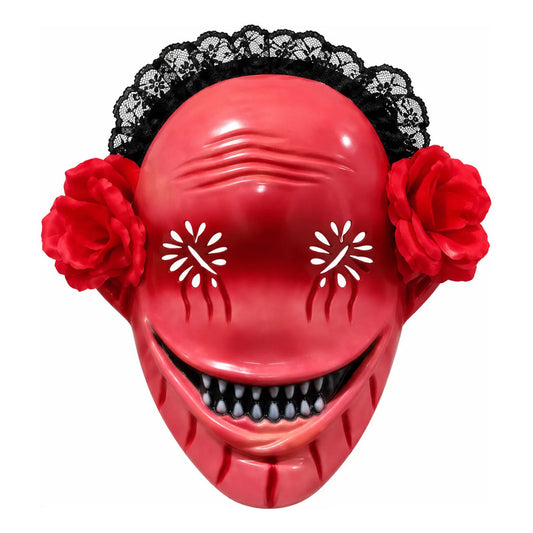 Máscara Terror con Rosas y Encaje