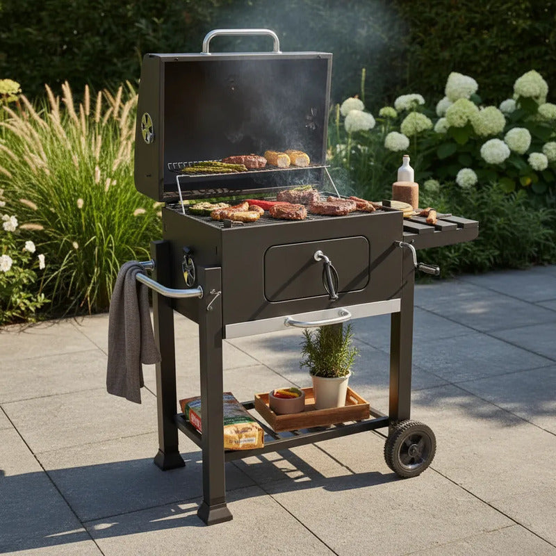 Parrilla Barbacoa y Horno a Carbón Portátil