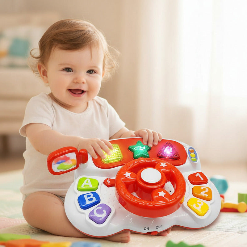 Volante Didáctico Con Luces Y Sonido 20 X 7,5 cm