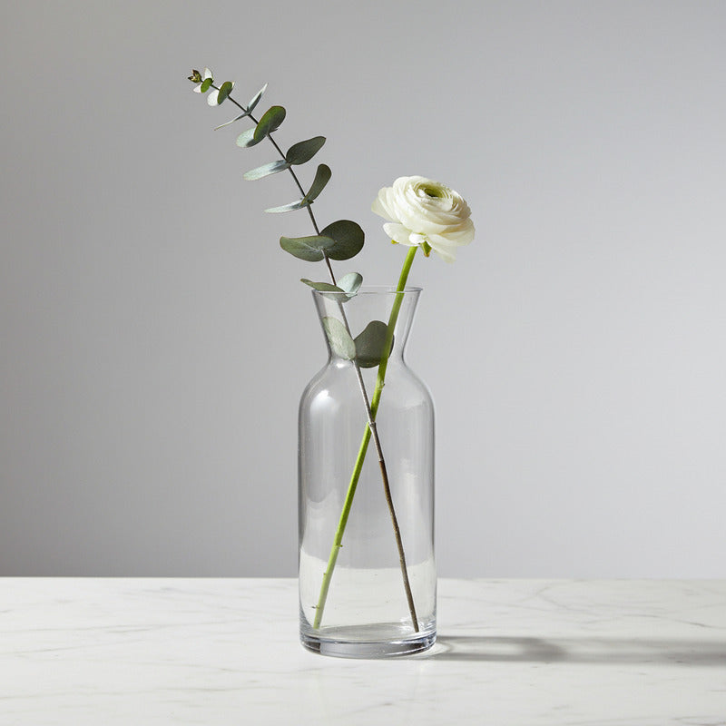 Florero De Vidrio Diseño Cuello 17,5 cm