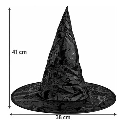 Sombrero de Bruja con Murciélagos