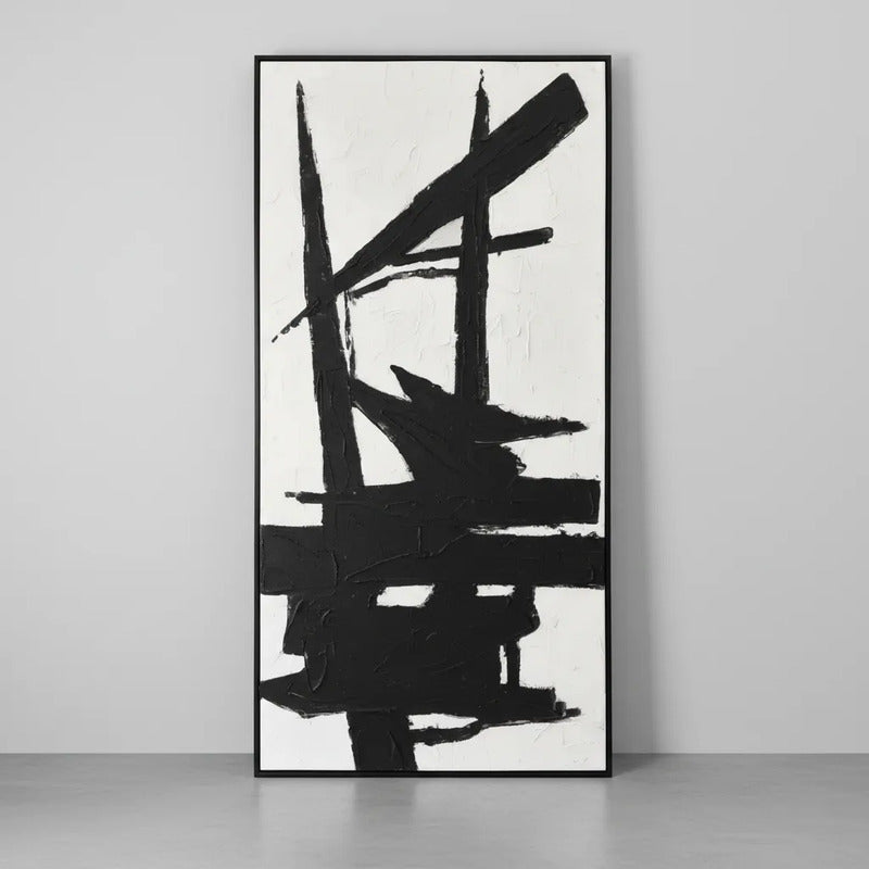 Cuadro Abstracto Zen Minimalista Oriental