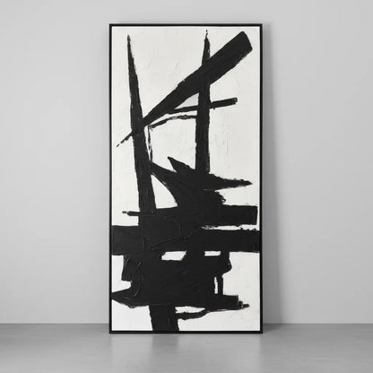 Cuadro Abstracto Zen Minimalista Oriental