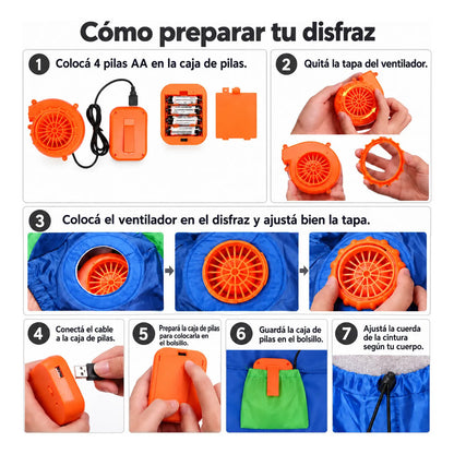 Disfraz Inflable Alíen Cool Adulto