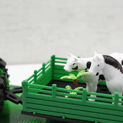 Tractor Con Carga Con Vacas
