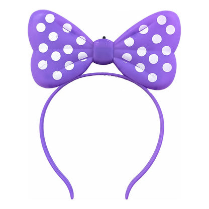 Vincha Minnie Lunares con Luz