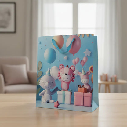 Bolsa De Regalo Mediana Diseño Infantil 3D