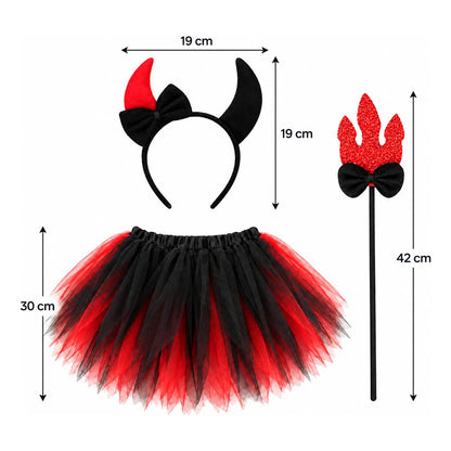 Set Disfraz Chica Diablita