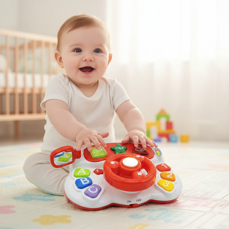 Volante Didáctico Con Luces Y Sonido 20 X 7,5 cm