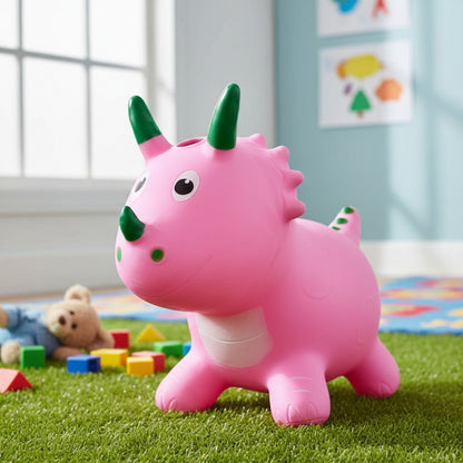 Dino Saltarín De Goma Inflable 45 X 70 cm