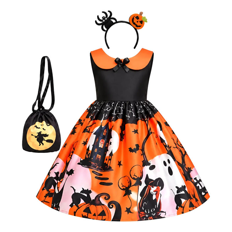 Disfraz Halloween con Bolsa y Vincha