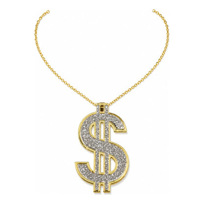 Collar Signo Dólar Con Diamantes