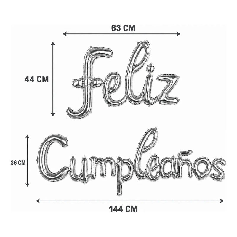 Set de Globos Feliz Cumpleaños