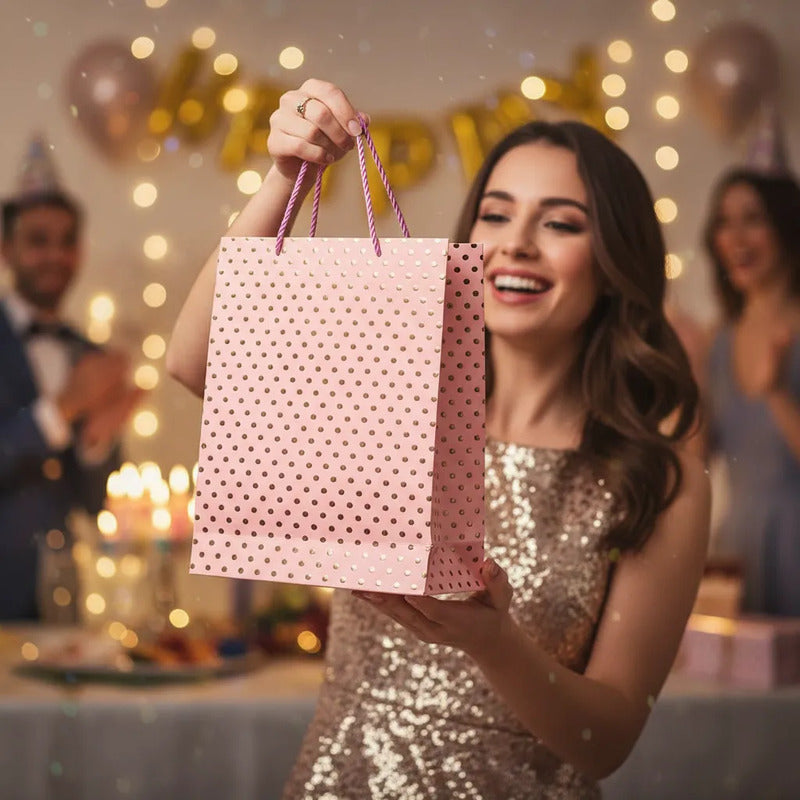 Bolsa De Regalo Puntos Brillantes