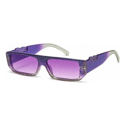 Lentes Rectangulares Con Glitter