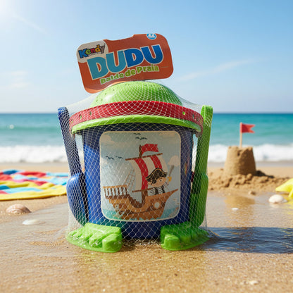 Balde Para Playa Con Accesorios 23 X 22 cm