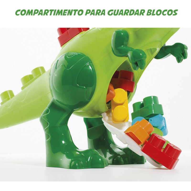 Dinosaurio Con Bloques Para Encastre