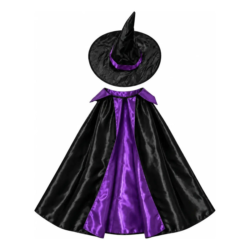 Capa y Sombrero de Bruja