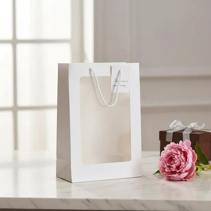 Bolsa Regalo Kraft Con Visor