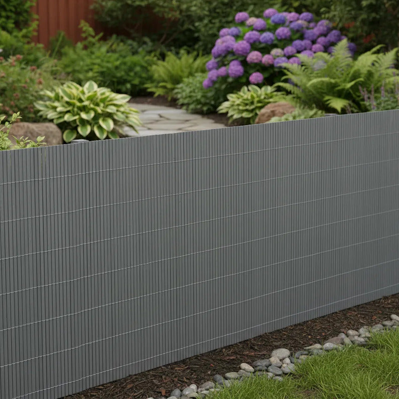 Cerca De Pvc Gris