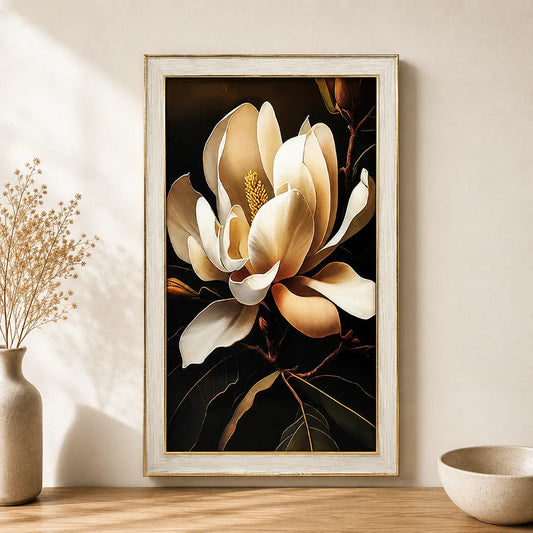 Cuadro De Flores Magnolia