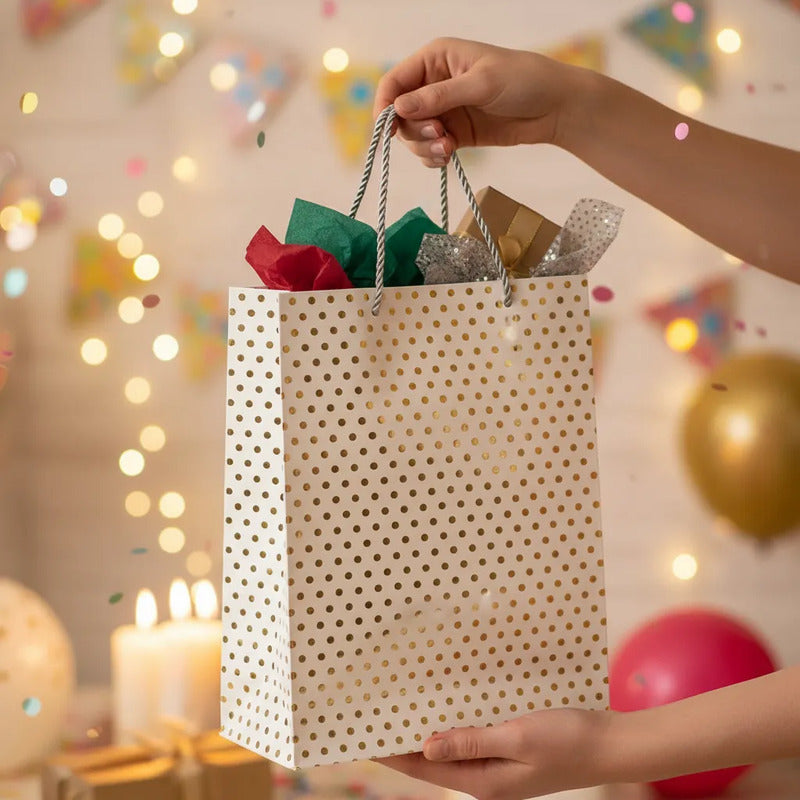 Bolsa De Regalo Puntos Brillantes
