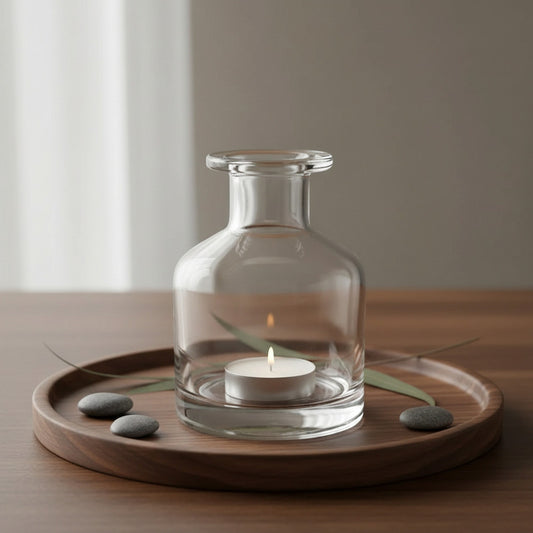 Candelabro De Vidrio 10 cm