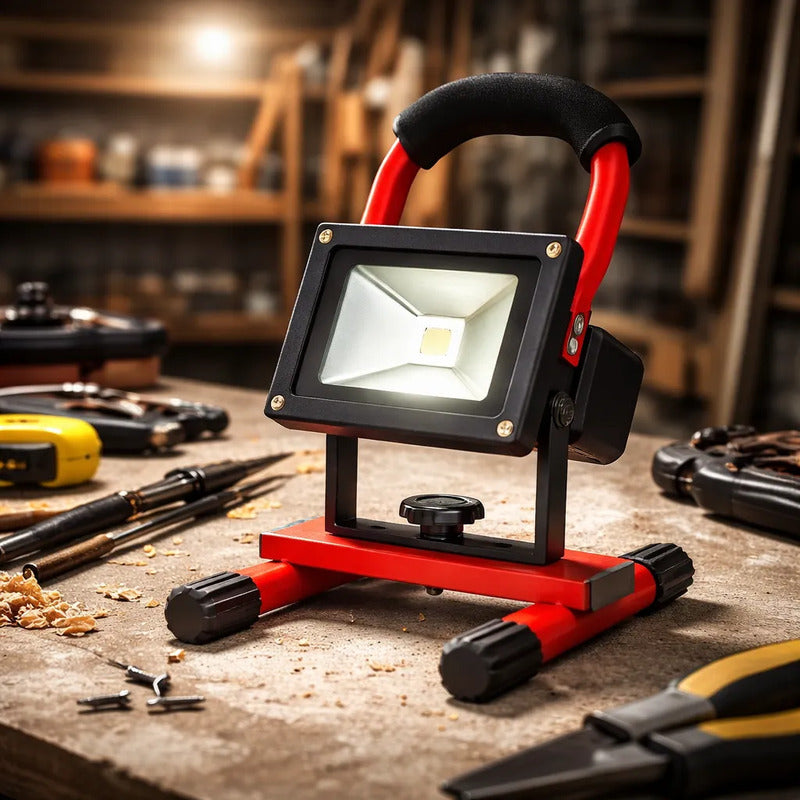 Foco De Trabajo Led De 10w / Resistente Al Agua Blanco Frío