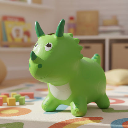 Dino Saltarín De Goma Inflable 45 X 70 cm