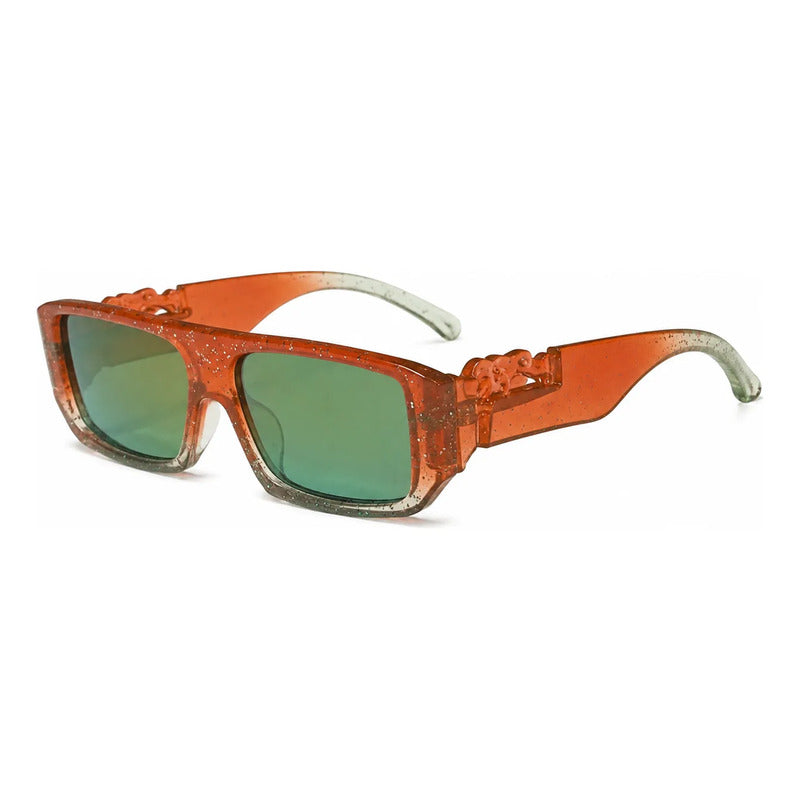 Lentes Rectangulares Con Glitter