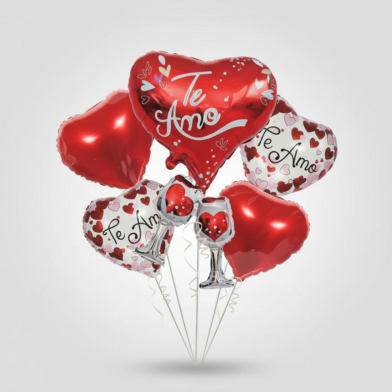 Set De Globos Te Amo