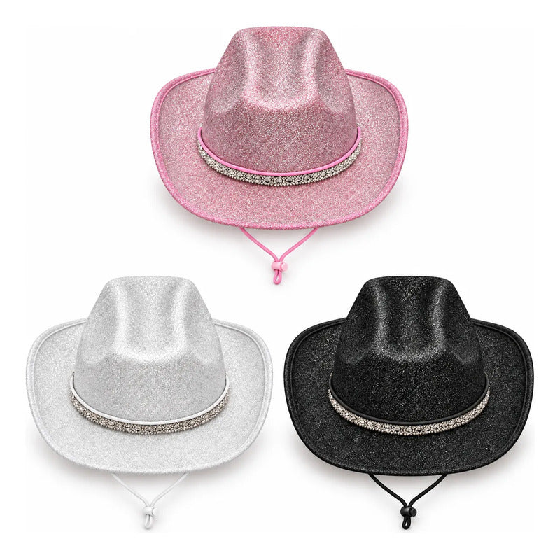 Sombrero Cowboy con Brillantina