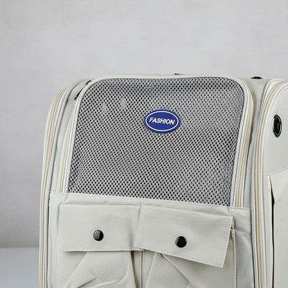 Mochila Transportadora Para Mascota Con Bolsillos 35 X 36 cm