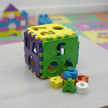 Cubo Para Encastre Con Figuras 14 X 14 cm
