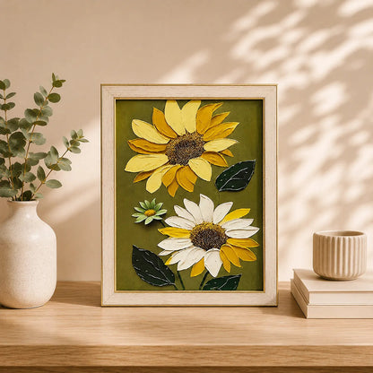 Cuadro De Flores Dos Girasoles