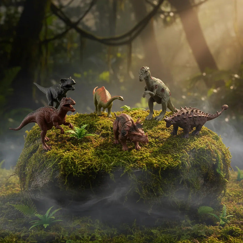 Set De Dinosaurios X6