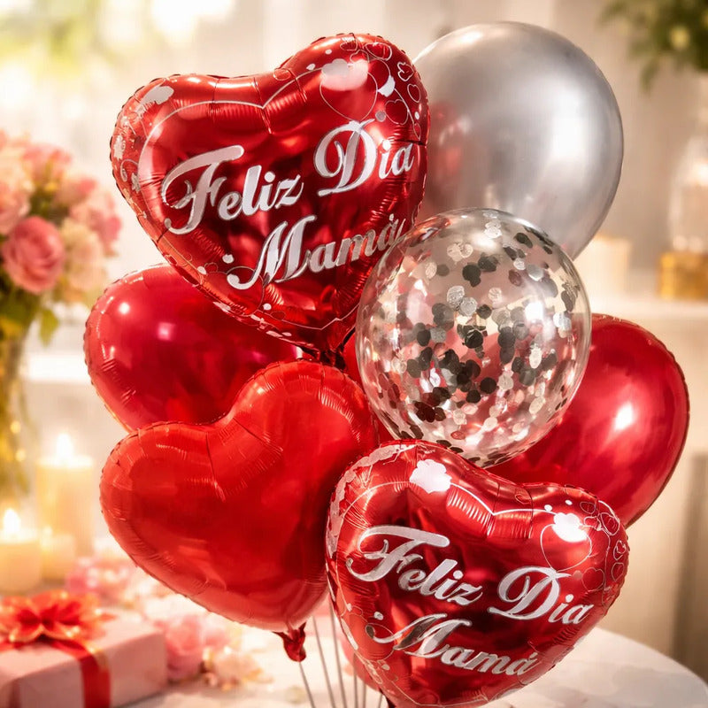 Set De Globos Feliz Dia Mamá