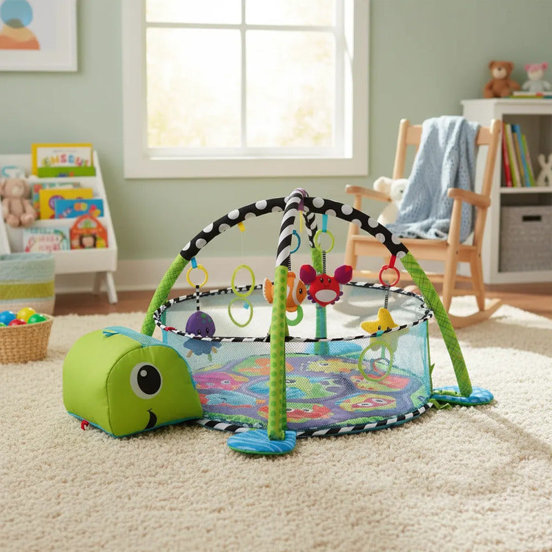 Gimnasio Tortuga Para Bebe + 30 Pelotas