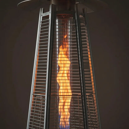 Estufa A Gas Pirámide Exterior Tipo Hongo Acero Inoxidable