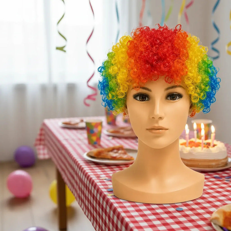 Peluca Afro Multicolor