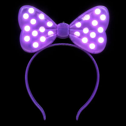 Vincha Minnie Lunares con Luz