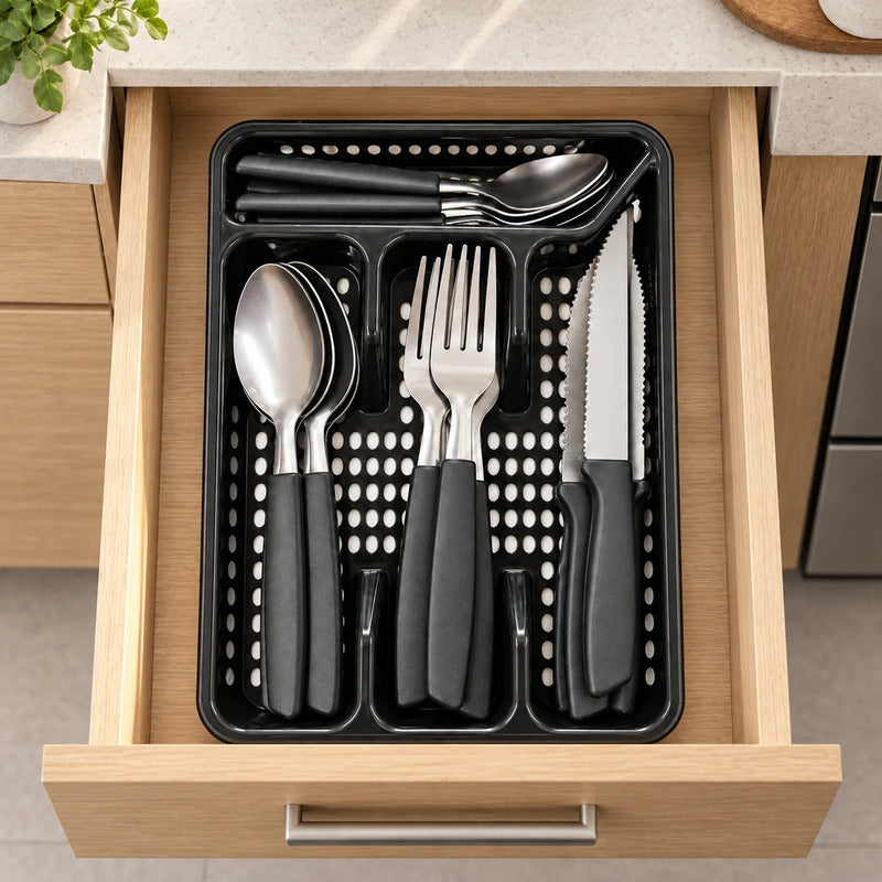 Set de Cubiertos con Soporte