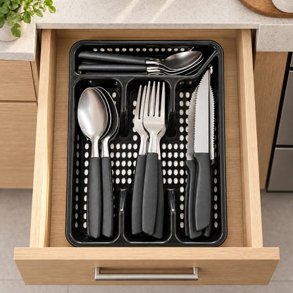 Set de Cubiertos con Soporte